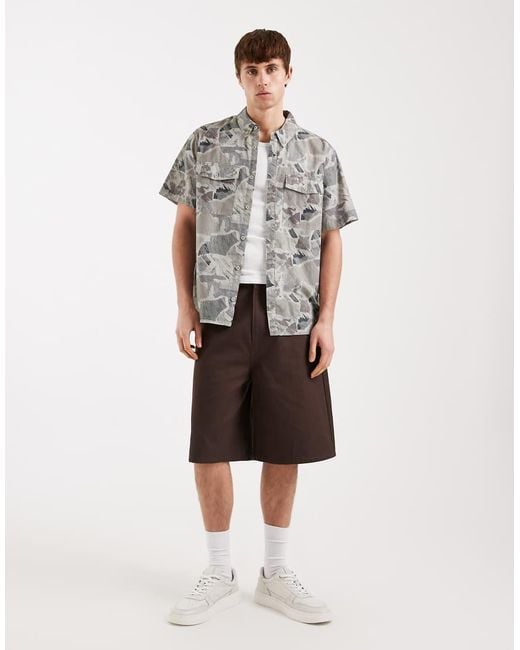 Santa Cruz Gray Nico Short Sleeve Shirt for men