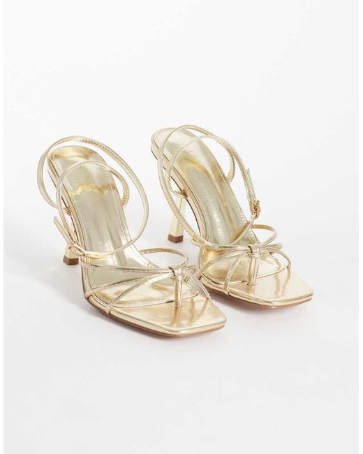 SIMMI White Simmi London Sabrina Wide Fit Strappy Heeled Sandals