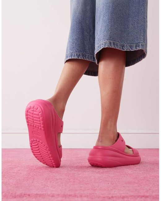 CROCSTM Pink Classic Crush Sandal