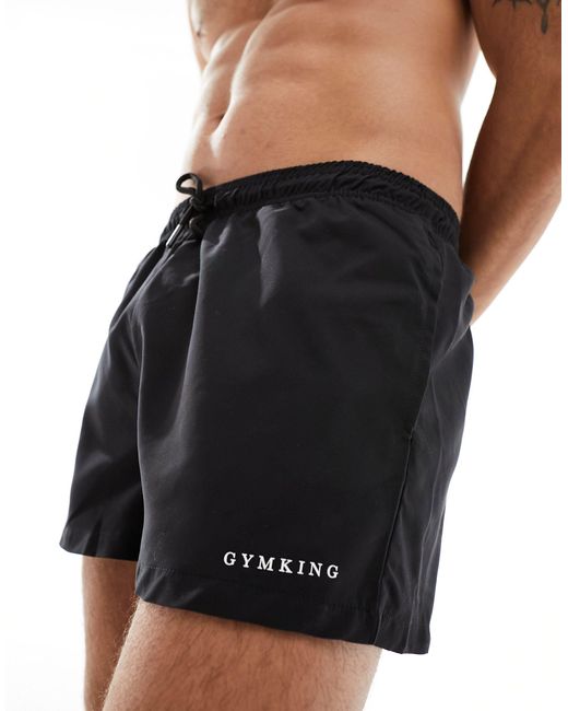 Linear - pantaloncini da bagno neri di Gym King in White da Uomo