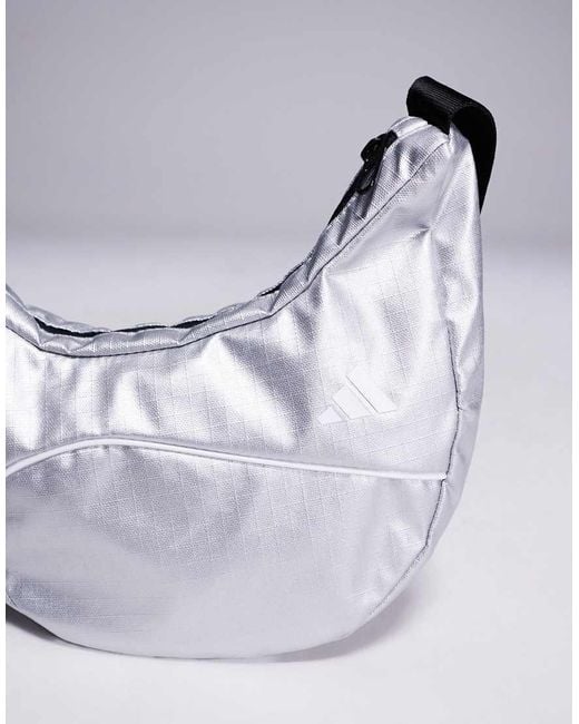 Adidas Originals White Adidas Training Metallic Crossbody Bag