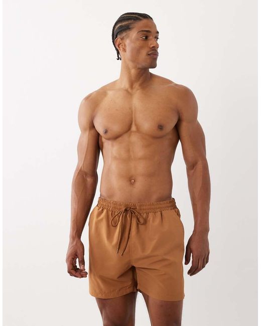 South Beach Brown Swim Shorts for men