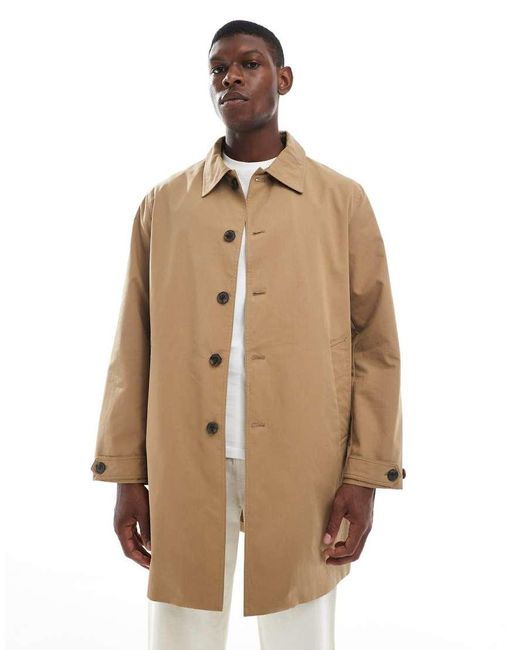 Jack & Jones Natural Mac Coat for men