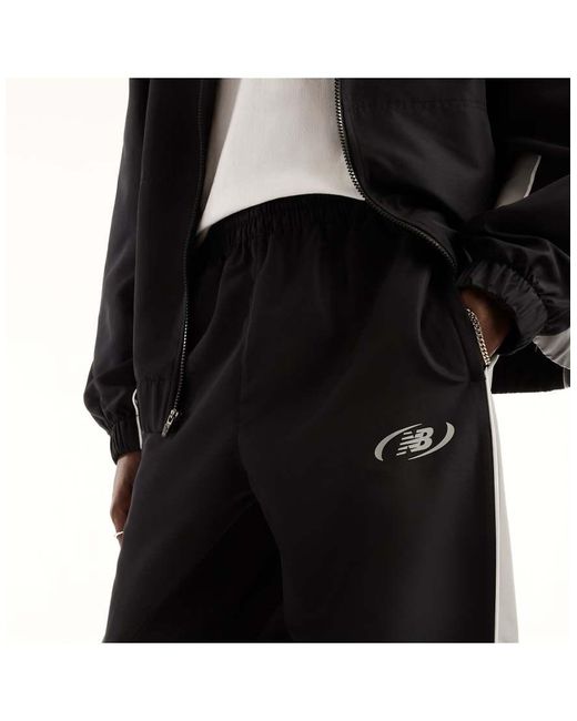 New Balance Gray Trackside Woven Pant for men