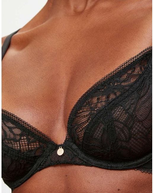 KBX Black Knickerbox Alice Non Pad Plunge Bra