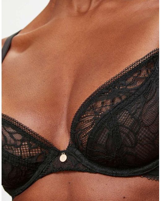 KBX Black Alice Non Pad Plunge Bra