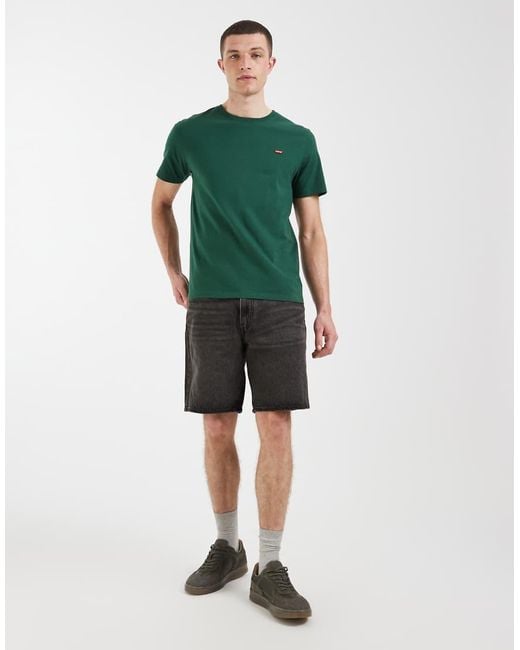 Levi's Green Original Batwing Logo T-shirt for men