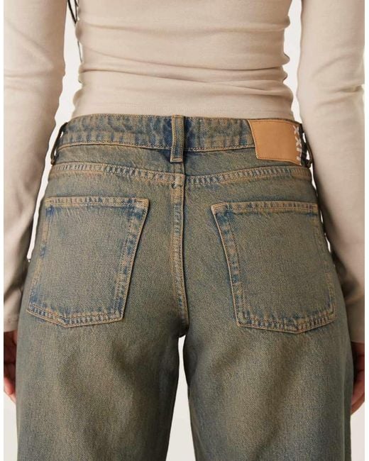 JJXX Natural Palermo Wide Fit Low Rise Jeans