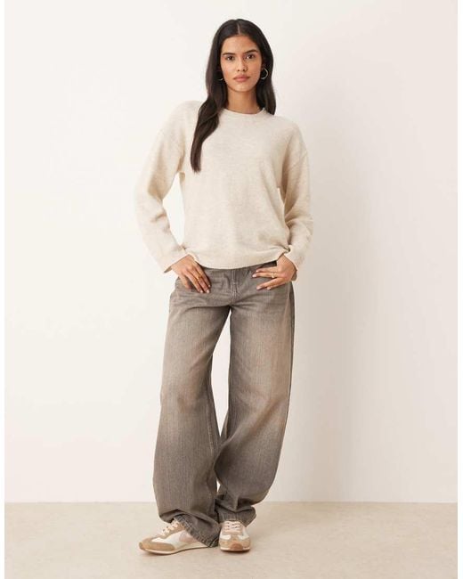 Vila Natural Oversized Knitted Jumper