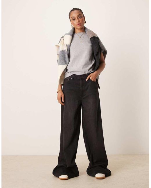 ASOS White Asos Design Tall Wide Leg Jean