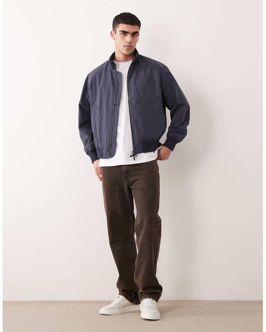 Giacca Bomber Comoda di SELECTED in Blue da Uomo