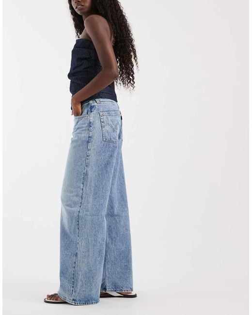 Levi's Blue Middy Wide Leg Jeans