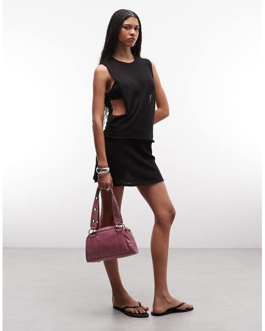 Weekday Black Dropped Armhole Tank
