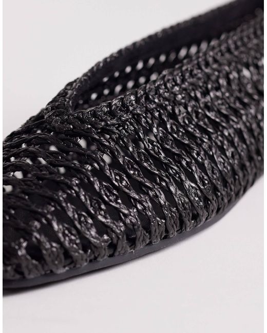 ASOS Black Lioness Weave Ballets