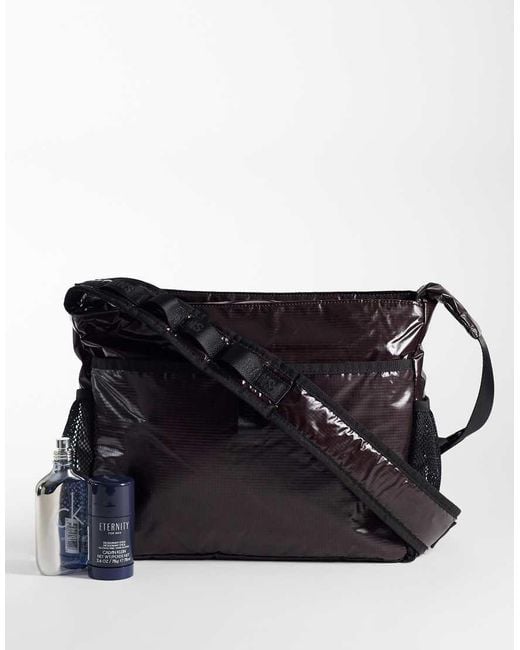 Rains Black 16360 Sibu Water Repellent Ripstop Messenger Bag for men