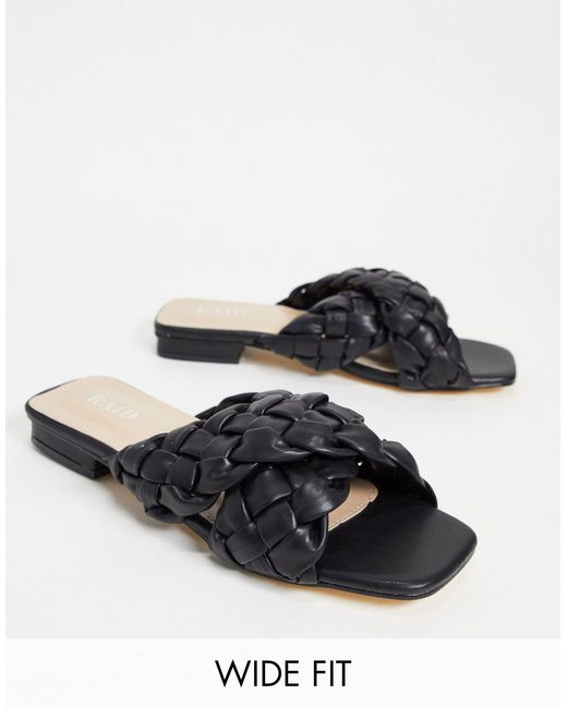 raid wide fit block heel sandals