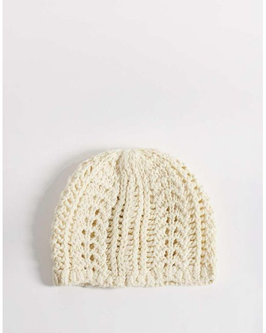 Levi's Natural Crochet Beanie