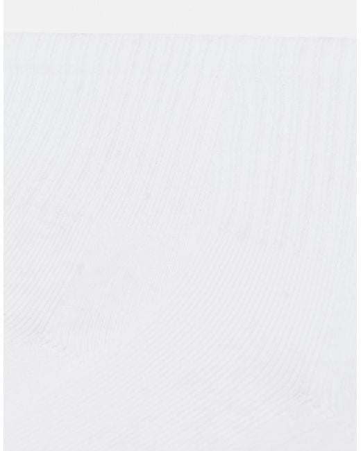 Pull&Bear White Pack Of 3 Mid-Calf Socks for men