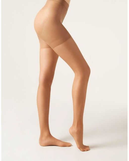 Calzedonia White Strong Sculpt 15 Denier Sheer Tights