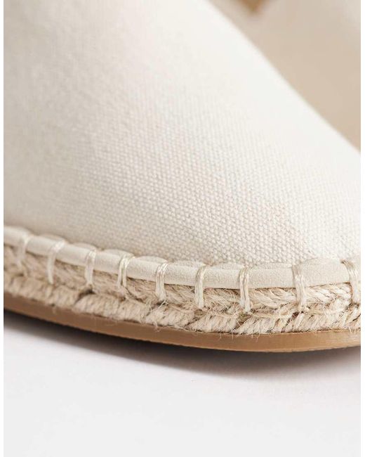 ASOS White Espadrilles With Step Down for men