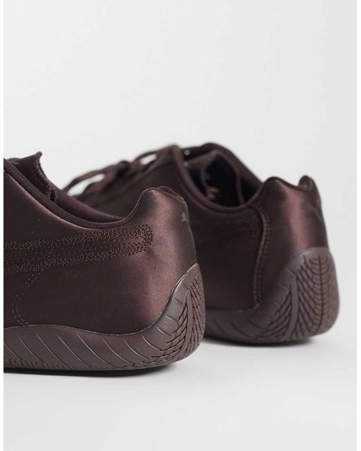 PUMA Brown Speedcat Satin Trainers