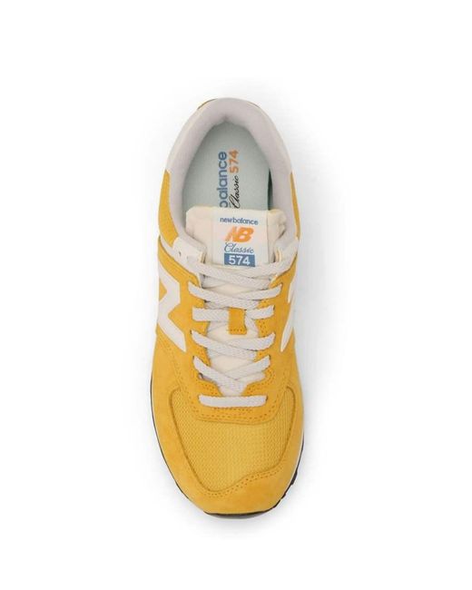 New Balance Yellow 574 Trainers