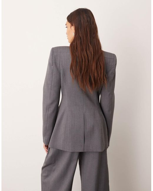 ARRANGE Gray Co-ord Structured Tailored Blazer
