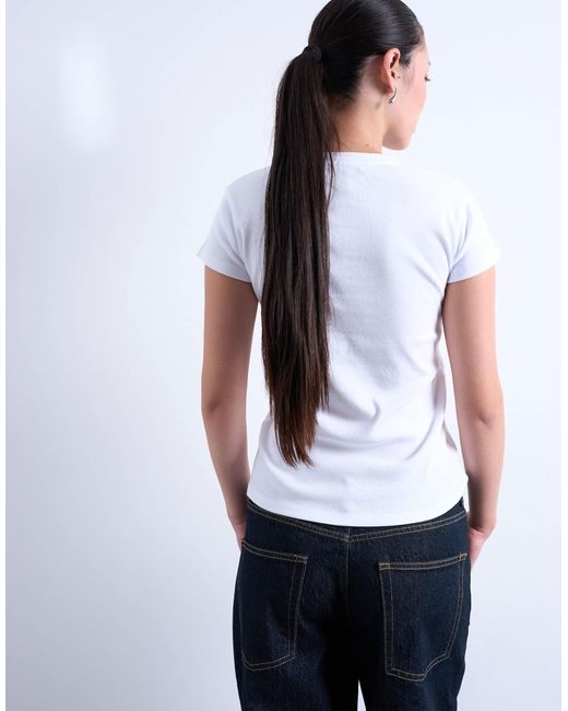 TOPSHOP White Everyday Tee
