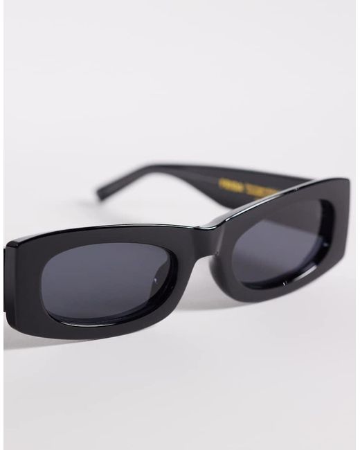 A.Kjærbede White Frida Rectangular Sunglasses