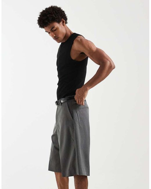 Jack & Jones Natural Longline Tailored Shorts for men