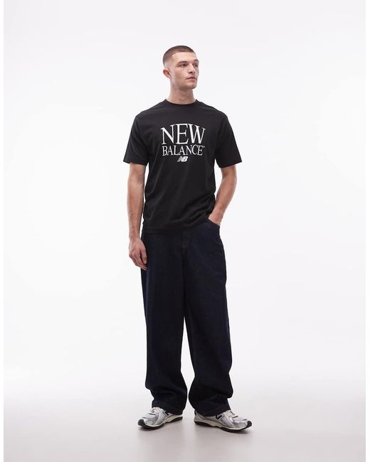 New Balance Black Reimagined Graphic T-shirt for men