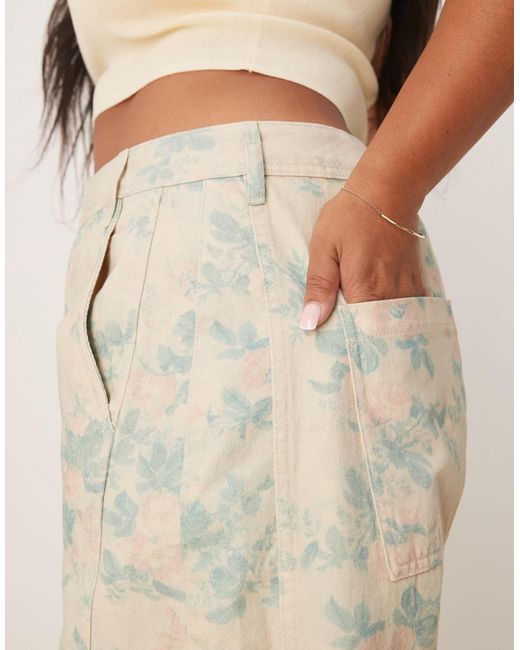 ASOS Natural Curve Seamed Barrel Trouser
