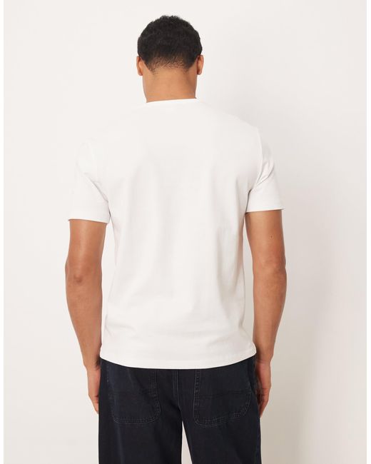 ARKET White Pure Cotton Heavyweight Slim Fit T-shirt for men