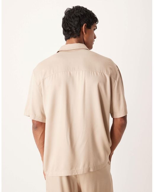 ASOS – relaxed-fit-hemd in Natural für Herren