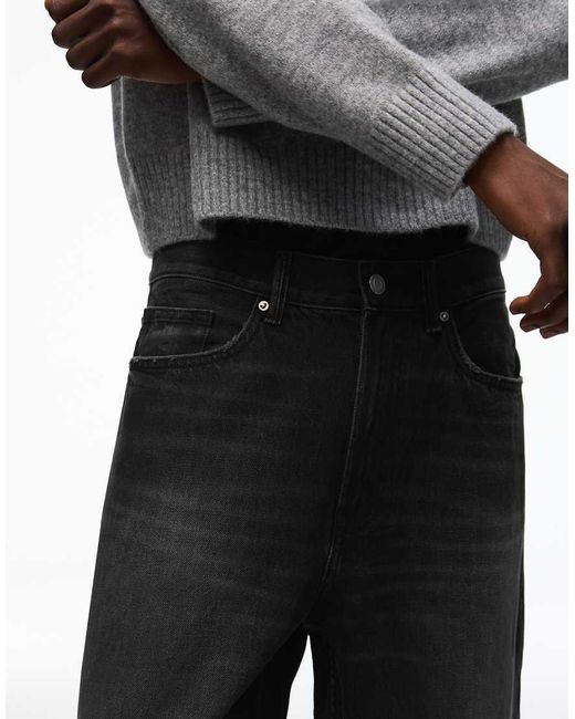 Bershka Black baggy Jeans for men