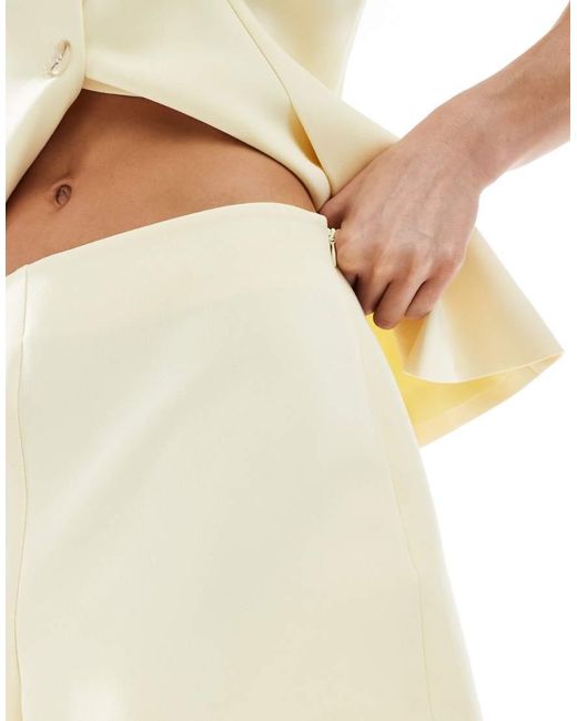 ASOS White Tailored Micro Shorts