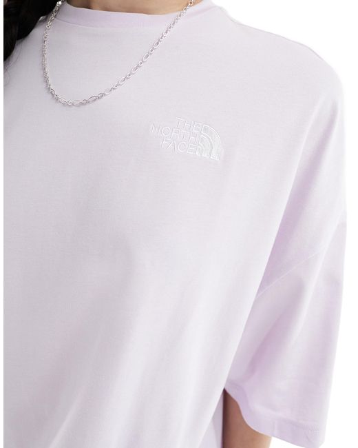 The North Face White Simple Dome Logo T-shirt Dress