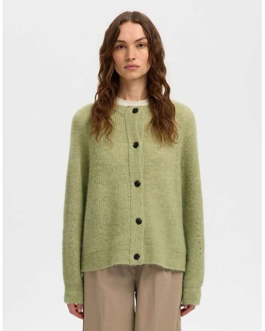 SELECTED Green Cardigan