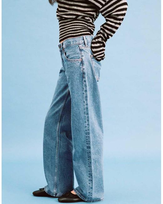 Motel Blue Low Rise Parallel Jeans
