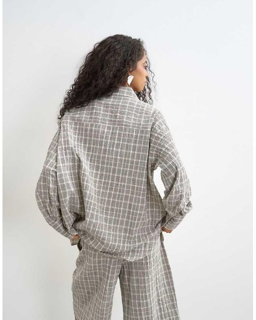TOPSHOP Gray Co Ord Shirt