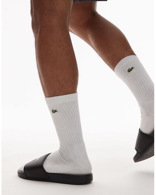 Lacoste – serve 0.0 – slider in Black für Herren