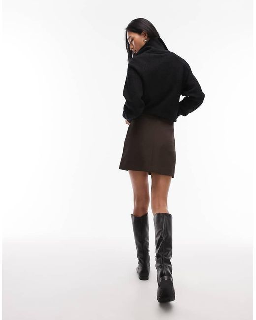 & Other Stories Black Mini Skirt