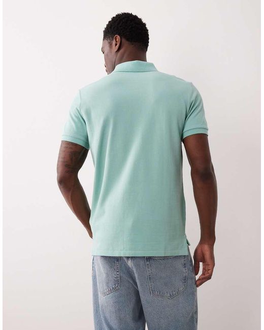 Polo Ralph Lauren Green Icon Logo Custom Slim Fit Pique Polo for men