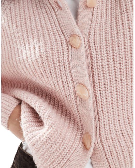 New Look White Raglan Crew Neck Cardigan