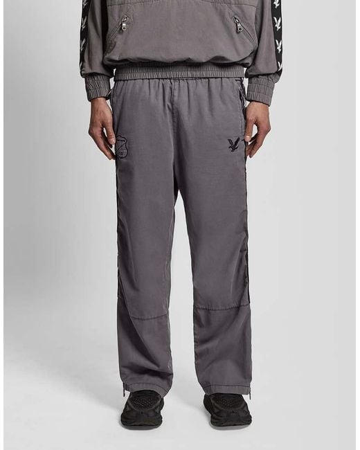 Lyle & Scott Gray Trousers Nowhere Fc Track Trouser for men