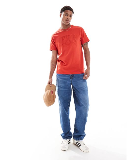Levi's – lässig geschnittenes t-shirt in Red für Herren