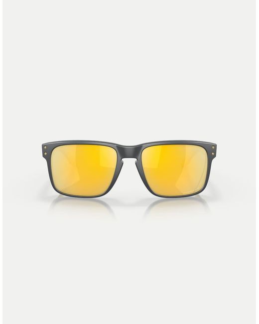 Oakley Metallic Holbrook Square Polarised Sunglasses With Mirrored Lens for men