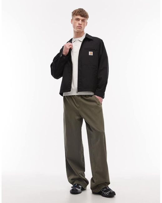 Carhartt Blue Postal Zip Through Jacket for men