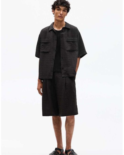 Camicia di Pull&Bear in Black da Uomo