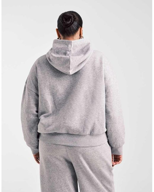 Sudadera Gris Jaspeado Extragrande Con Capucha E Interior Afelpado De Asos Design Curve ASOS de color Gray